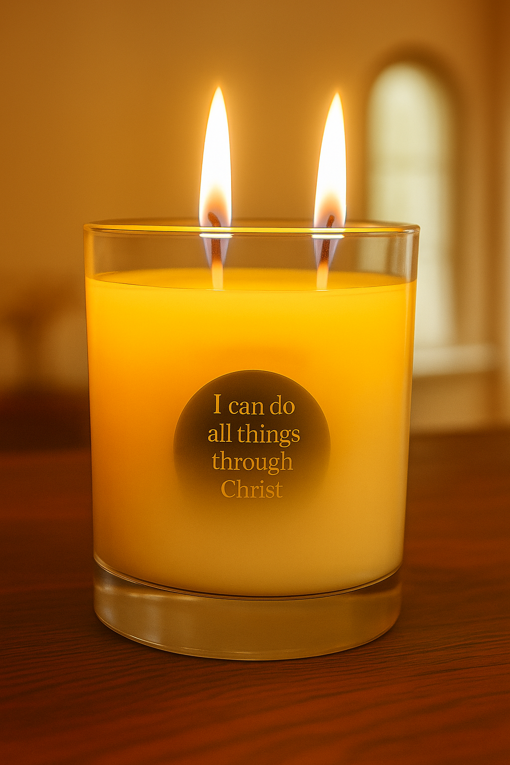 Rooted in Grace - Sandalwood Scripture Candle | Handcrafted Soy Candle with Hidden Bible Verse
