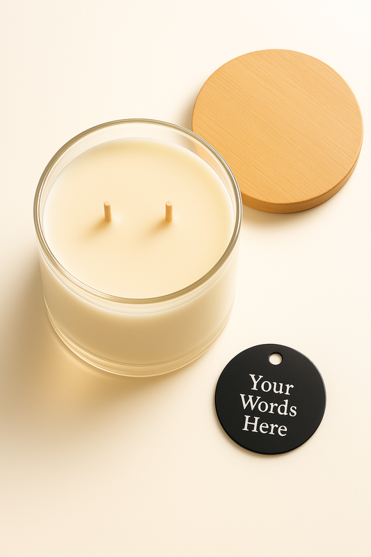 Madams Candle, Custom Message Candle - Your Words, Your Light
